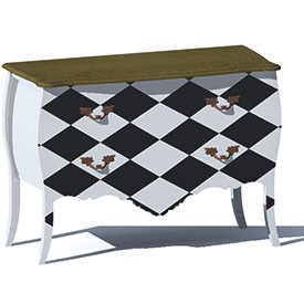 Kare Chest Romantico 3D Object | FREE Artlantis Objects Download